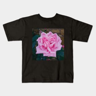 Vintage pink rose Kids T-Shirt